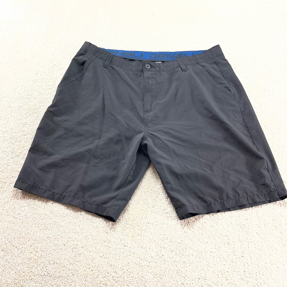 Denali Performance Shorts Mens 38 Black Stretch Hiking Outdoor Casual Preppy